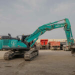 Excavadora Kobelco SK300 de Agrihat equipada con el sistema TX73 CHCNAV en Granada