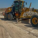 Motoniveladora Liugong de Cosell equipada con el sistema TG63 CHCNAV en Zaragoza